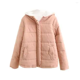 Women's Trench Coats Down Jacket Long Sleeves Winter Cardigan Fleece Coat Autumn Women Outerwear