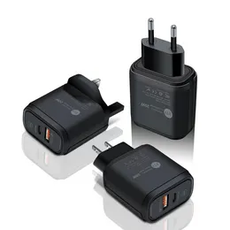 PD 20W USB Charger QC3.0 Быстрая зарядка для Xiaomi 10 Samsung OnePlus Universal Adapter Adapter Mobile Phone