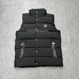 Gilet da uomo Colletto rialzato di alta qualità Piumino da uomo di design di lusso con logo nero