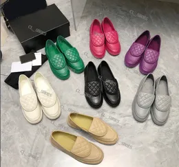 Tasarımcı Elbise Ayakkabı Kadın Loafers Lüks Platform Ayakkabıları Mary Jane Chunky Spor Sneaker Calfskin Katırları