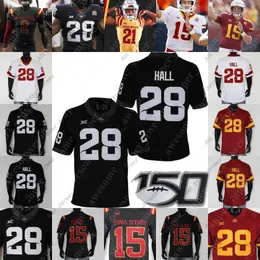 Fotbollströjor NCAA Iowa State Cyclones Football Jersey Jared Rus Darren Wilson Jr Jaylin Noel Isheem Young Datrone Young Kym-Mani King Jr Singleton Rory