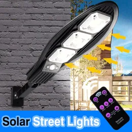 Outdoor Wand Lampen LED Solar Lampe Intelligente Licht Steuerung PIR Motion Sensor Straße Wasserdichte Sicherheit Für Garten Dekor