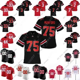 Fußballtrikots NCAA Ohio State Buckeyes Trikot Miyan Williams Dallan Hayden Dwayne Haskins Jr. Marvin Harrison Jr. Zach Harrison Emeka Egbuka Julian