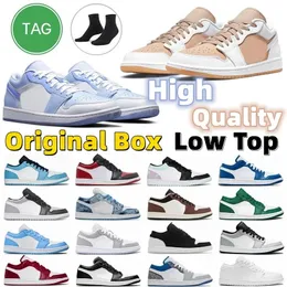Jumpman Basketball Shoes Sneakers Men Women Low Top Running Sports Shoes White Fragment Shadow Designer University Blue Black Bred Toe Light Smoky Grey Trainers