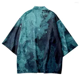 Abbigliamento etnico Kimono con stampa tradizionale vintage Uomo Yukata giapponese Donna Cardigan Camicia Cosplay Haori Robe Moda Asia
