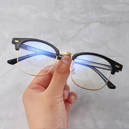 Sunglasses Frames TR90 Transparent Glasses Frame Women Men Computer Blue Light Blocking Vintage Optical Eyeglasses Clear Eyewear