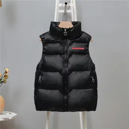 Fashion Vests Puffy Jacket Sleeveless Woman Bomber Coat Thick Tops Down Parkas Tops M-2XL