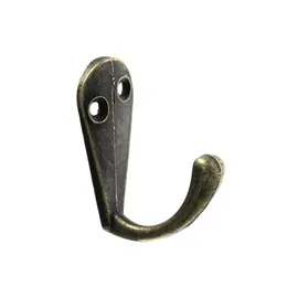 Hooks Rails Wholesale Single Prong kl￤drock Robe Purse Hath Hook Hanger Antik brons 3,4 cm x 1,4 cm1 3/8 4/8 30st Drop Delive DHVJK