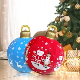 Party Decoration Christmas Ball 60 cm Giant Inflatable Garden vardagsrum Xmas PVC dekorerade förnödenheter