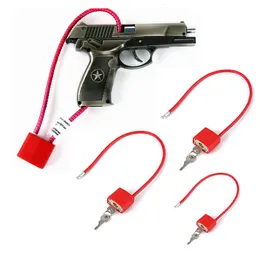 Deursloten pistool trigger 30 mm 10 "13" 15 "15" lengte kabel stalen draad touw combinatie bagage beveiliging met twee sleutels 230111