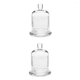 Storage Bottles Domecandle Cloche Bell Display Jar Cover Holderfor Holders Mini Stand Cake Terrarium Votive Table Candlestick Decor Cup Base