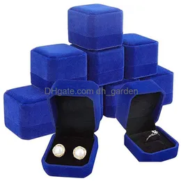 Smyckeslådor Ring örhänge Pendant Holder Protoable Storage Case Gift Packning Box Bröllopsengagemang Fall släppleverans Packa Dhgarden DHXR4