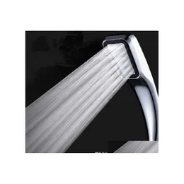 Bathroom Shower Heads High Pressure Head Water Saving Pressurized Abs Square Spray Nozzle 300 Holes Drop Delivery Home Garden Faucet Dh1Ns
