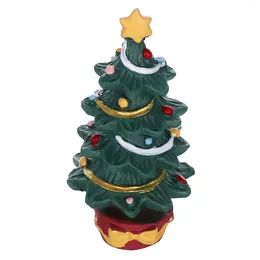 Decorazioni natalizie Ornamenti per alberi in resina Mini accessori in pino in miniatura Decorazioni per acquario Ornamento da tavolo da tavolo