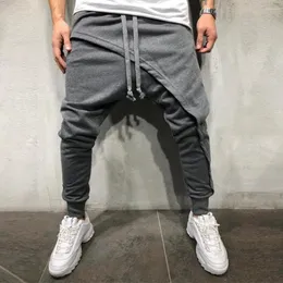 Män jeans sweatpants män byxor byxor byxor vintage träning höst och vinter casual mode hip hop jogger dragstring