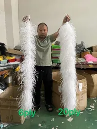 Other Home Garden 0 5 1 Meter Ostrich Feathers Boa 6PLY 10ply 20 Ply Custom Fluffy Plumes For Wedding Clothes Shawl BAG Decoration Sewing Crafts 230111