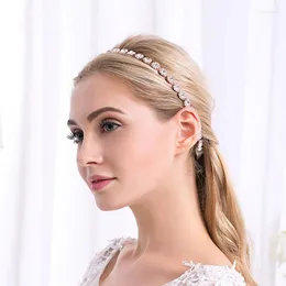 Headpieces Fashion Rhinestone Silver Gold Women Wedding Bridal pannhuvudkedja huvudbonad kristallhänge brud tiara hår smycken acces