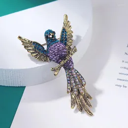 Brosches 15 Styles Dragon Phoenix Bird for Women Men emalj Flying Dragonfly Animal Party Office Brooch Pin Gifts