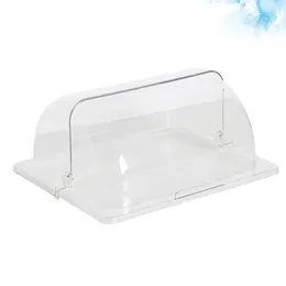 Baking Tools Dessert Cake Cover Display Box Round Glass Dome Pizza Bread Tent Butter Dish Tray