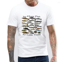 メンズTシャツとてもたくさんの魚淡水シャツの誕生日プレゼントパパの誕生日プレゼント