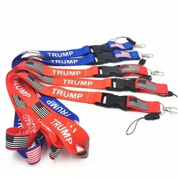 Party Favor New Trump Lanyards Keychain Usa Flag Id Badge Holder Key Ring Straps For Mobile Phone Drop Delivery Home Garden Festive Dhaln