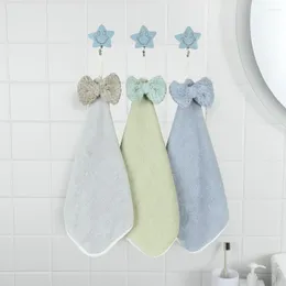 Handtuch mit Aufhängeschlaufe zum Aufhängen, 3 Stück Handtücher, weich und saugfähig, für Kinderbadezimmer, geeignet für Babypflege, Küche, Schrubben