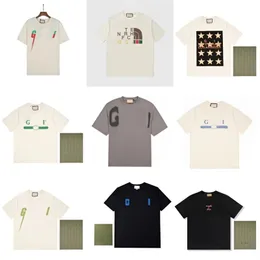 Mens T Shirts Summer Men T-shirts Kort ärm Top Designer Tees Badge Shirt Man Tshirts Kläderstorlek M-2xl Hög Quanlity 19 färger