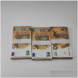 Inne świąteczne materiały imprezowe 3 pakiet Fałszywe pieniądze banknot 10 20 50 100 200 EUROS REALISTYCZNY Funt Funt BASK PROPS Kopiuj film walutowy F Dhgrirkx8tsmi