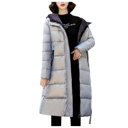 Jackets femininas Jaqueta de Parkas de inverno Mulheres de tamanho grande Mulheres leves de manga longa de manga longa Casaco com capuz com água resistente à água