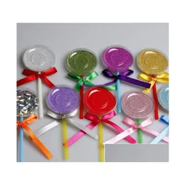 غلاف الهدية Shimmer Lollipop Package Package Box 3D Mink Eyelashes Boxes FASE FALSE CASPAING CASE