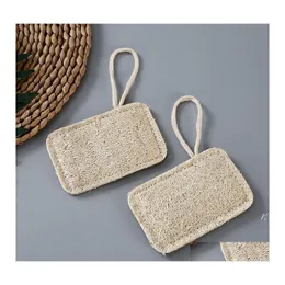 Andra hushållsorganisationer Loofah Sponge Dish Scouring Pad Antioil Egofriendly Kitchen Cleaning Brush Handduk Tvätt trasa otlxwww