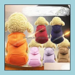 Hundebekleidung Warme Hoodies Mantel Taschenjacken Welpen Haustier Overalls Kleine Hunde Kostüm Haustiere Outfits Lieferungen Yhm1411Zwl Drop Lieferung Ho Otsdo