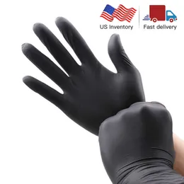 Nitrile Gloves Black 100pcs Food Grade Waterproof Allergy Free Disposable Work Safety Mechanic Glove