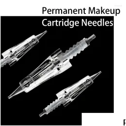 Tattoo Needles Professional 10Pcs/Pack Sterilized Microblading Eyebrow Cartridge With Membrane 1Rl///5F/7F Pmu Hinetattootattootatto Dhk9M