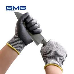 Cut Resistant Gloves 13-gauge Thickness Level 5 EN388 ANSI Certified Anti-Cut fishing Anti-slip Nitrile Working