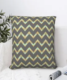Pillow Hülle Chevron Sommer Glam Square Pillow Cushion Cover Komfort Polyester Wurf für Home Sofa Wohnzimmer 6440039