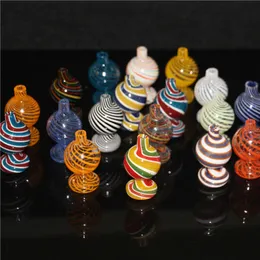 BERACKY US Color Glass Bubble Carb Cap Ball Carb Caps For BeVeled Edge Quartz Banger Nails Glass Water Bongs Pipe Dab Rigs