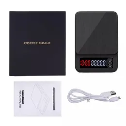 Scales Drip Coffee Scale1kg 2kg1g 3kg 5kg01g 10kg1g Timer backlight Food weight LCD Electronic Kitchen Scale High Precision 40off 230112