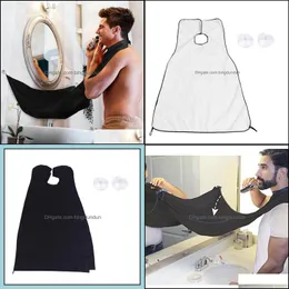 Other Bath Toilet Supplies Beard Bib Shaving Fashion Apron Catcher Solid Color Hair Clips Waterproof Cape Bathroom Gown Drop Deliv Otiy4