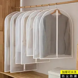 Förvaringspåsar 5st tvättbara kläder hängande plagg klänning kostym kappa damm täcke hemväska påse fodral arrangör kläder