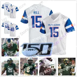 Jerseys Football Custom Colorado State Football Jersey CSU College Collin Ellison Hubbard Jan-Phillip Bombek Toby McBride Patrick O'Brien Marcus McElroy