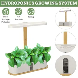 Pflanzer Töpfe Automatische Bewässerung Smalless Kultur Pflanzen Wachstum Blumentopf Hydrokroponik Wachstumssystem Smart Multi-Func LED-Lampe