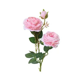 Fiori decorativi Ghirlande Seta Artificiale Falso Fiore di rosa occidentale Peonia Bouquet da sposa Matrimonio Classico Stile europeo Alta Reali Dh6Zv