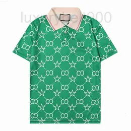 Designer de polos masculino Marca francesa Man Camisa Polo Summer Business Leisure Algodão solto Halva manga lapela bordada Paul Men Short T-shirt NQZ5