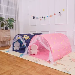 Toy Tents Bed Tent Baby's Play Tent Stars Moon Bed Canopy Children Games Dream Tent Kids Play Tents Pop Up Playhouse For Kids Boys Girl 230111
