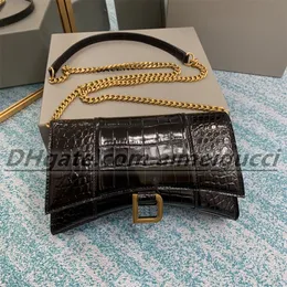 High designer handbag shoulder bags strap wallet design crocodile half moon backpack letter shopping bag chain shoulder buckle zipper pocket crocodile Purses