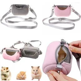 Kattbärare 1 datorer Guinea Pig Hamster Carrier Bag Liten Pet Carrier Handbag Home Daily Outdoor Accessories