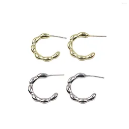 Hoop Earrings Eruifa 10pcs 18mm Trendy Dot Chain Stud Connctor Gold/Silver Plated Zinc Alloy Jewelry DIY Necklace Bracelet