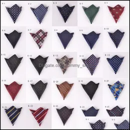 Taschentaschent￼cher Neues Geldpockt Taschentuch Mode Highend Kleid kleine quadratische Hochzeitsfeiern Handtuch Krawatte 61 Farben Gro￟handel DHS DROP D OTY13