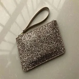 Varumärkesdesigner Kopplingar Väskor Wristlets Christmas Stars Plånböcker som lyser glitter Sparkle Coin Purses Card Holders For Women 2 Colors187b